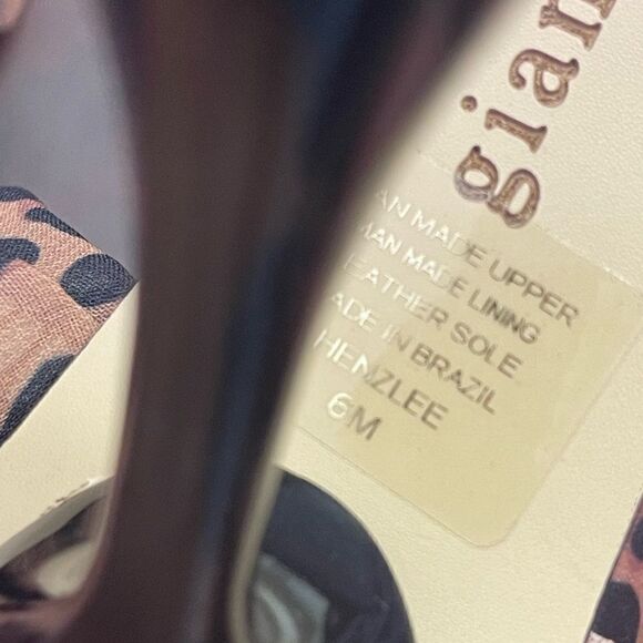 Gianni Bini Henzlee leopard lace up heels, size 6‎ new without tags - Picture 11 of 13